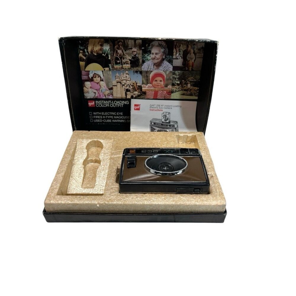Vintage GAF Model: 236 XF Camera - Instant-Loading Color Outfit NOT TESTED